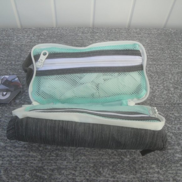 Porte Play Small Electronic and Beauty Organizer Gray Mint NEW with Tags - Picture 5 of 9